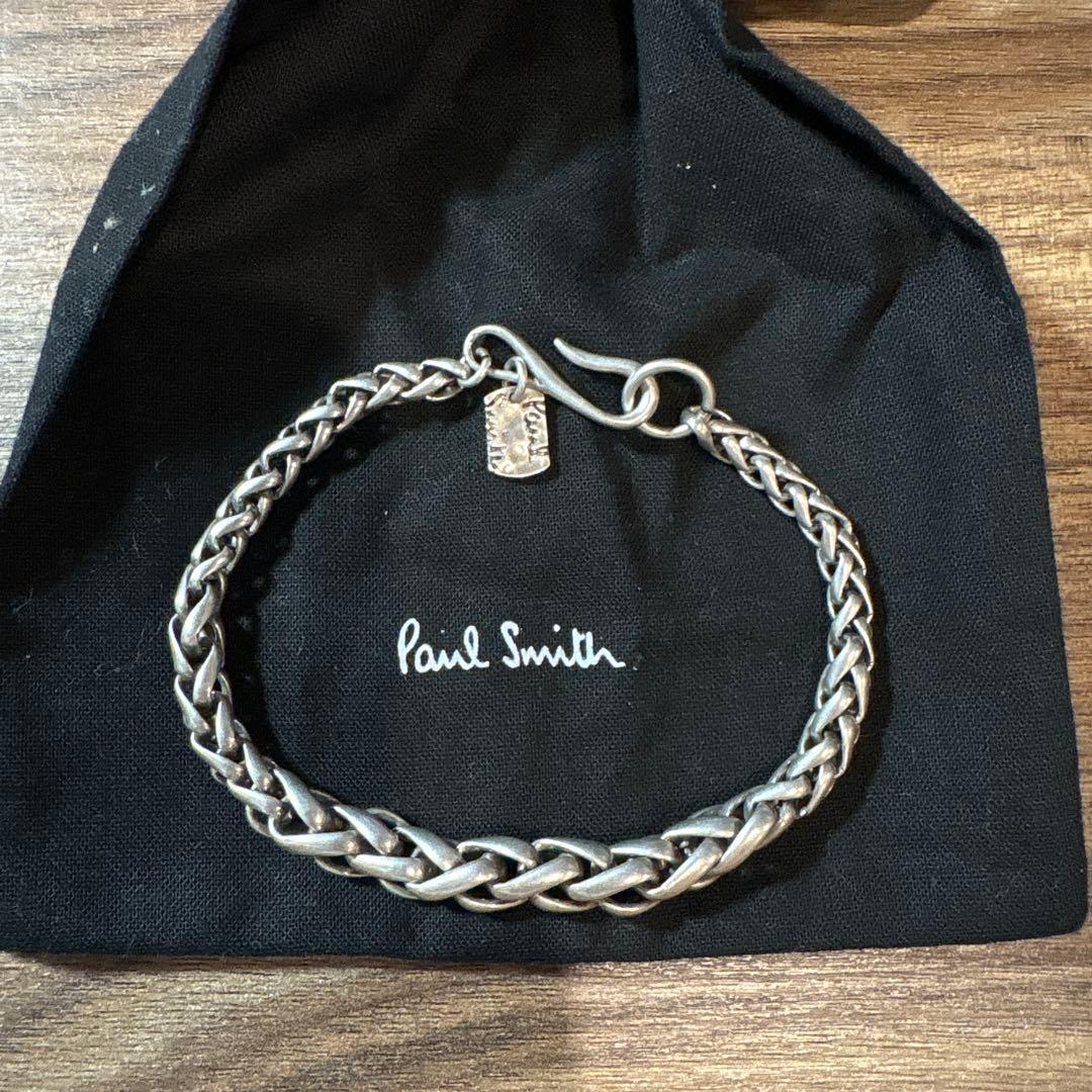 Paul Smith ほぼ未使用 シルバー編み込みブレスレット