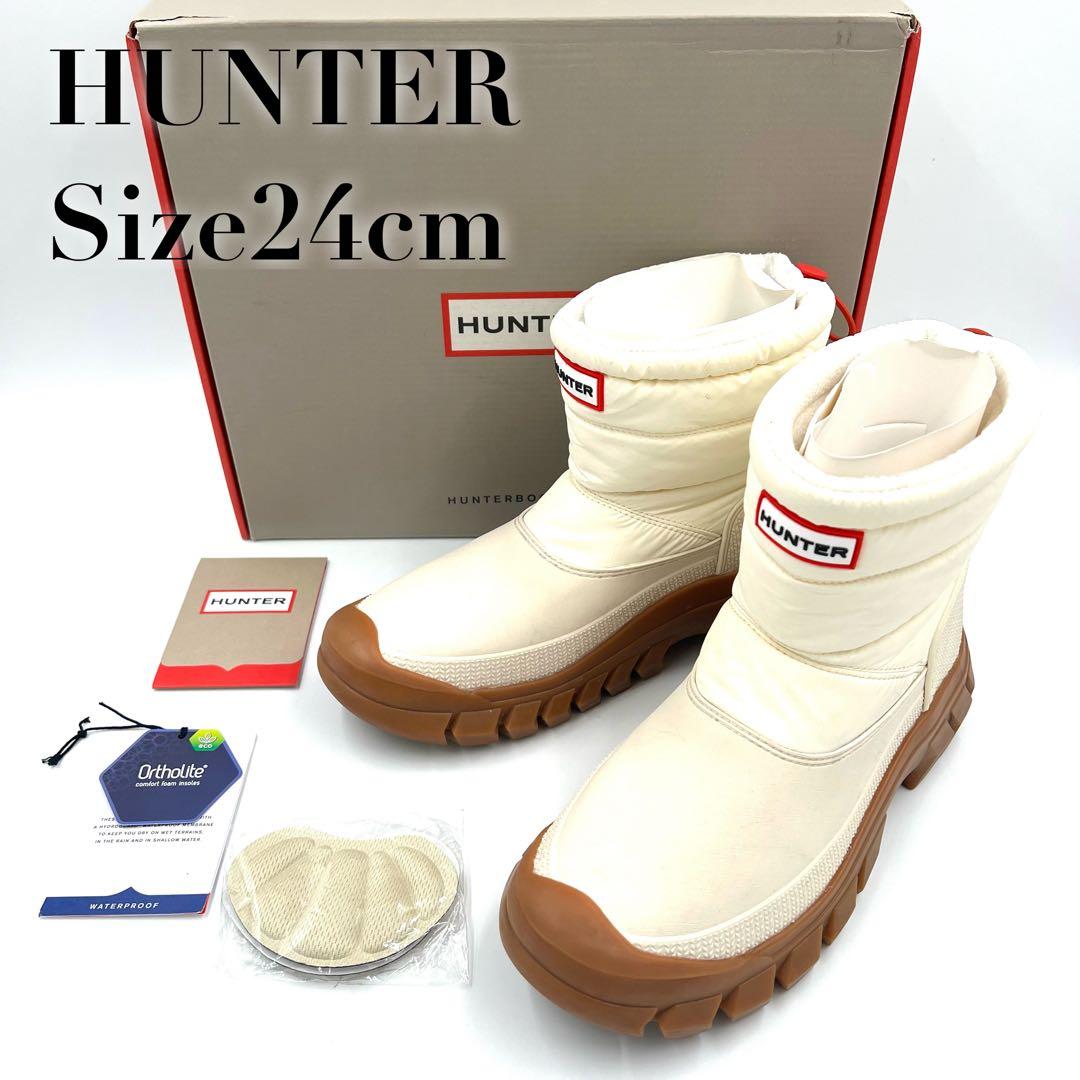 【美品】HUNTER INTREPID SHORT  BOOT 24cm