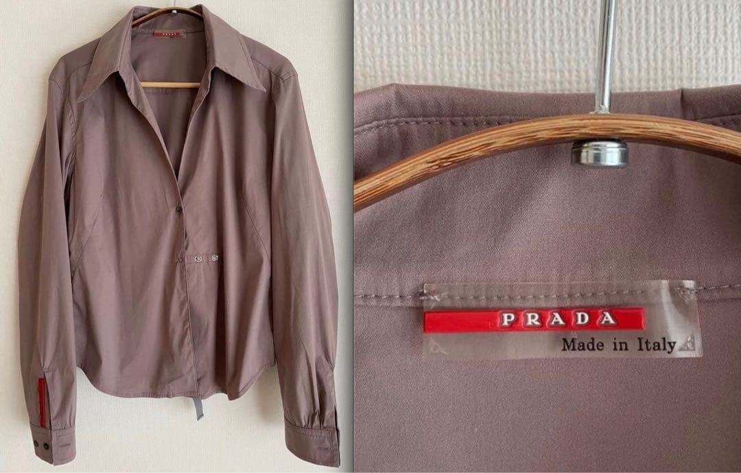 [00s] PRADA SPORT コットンブレンドシャツ