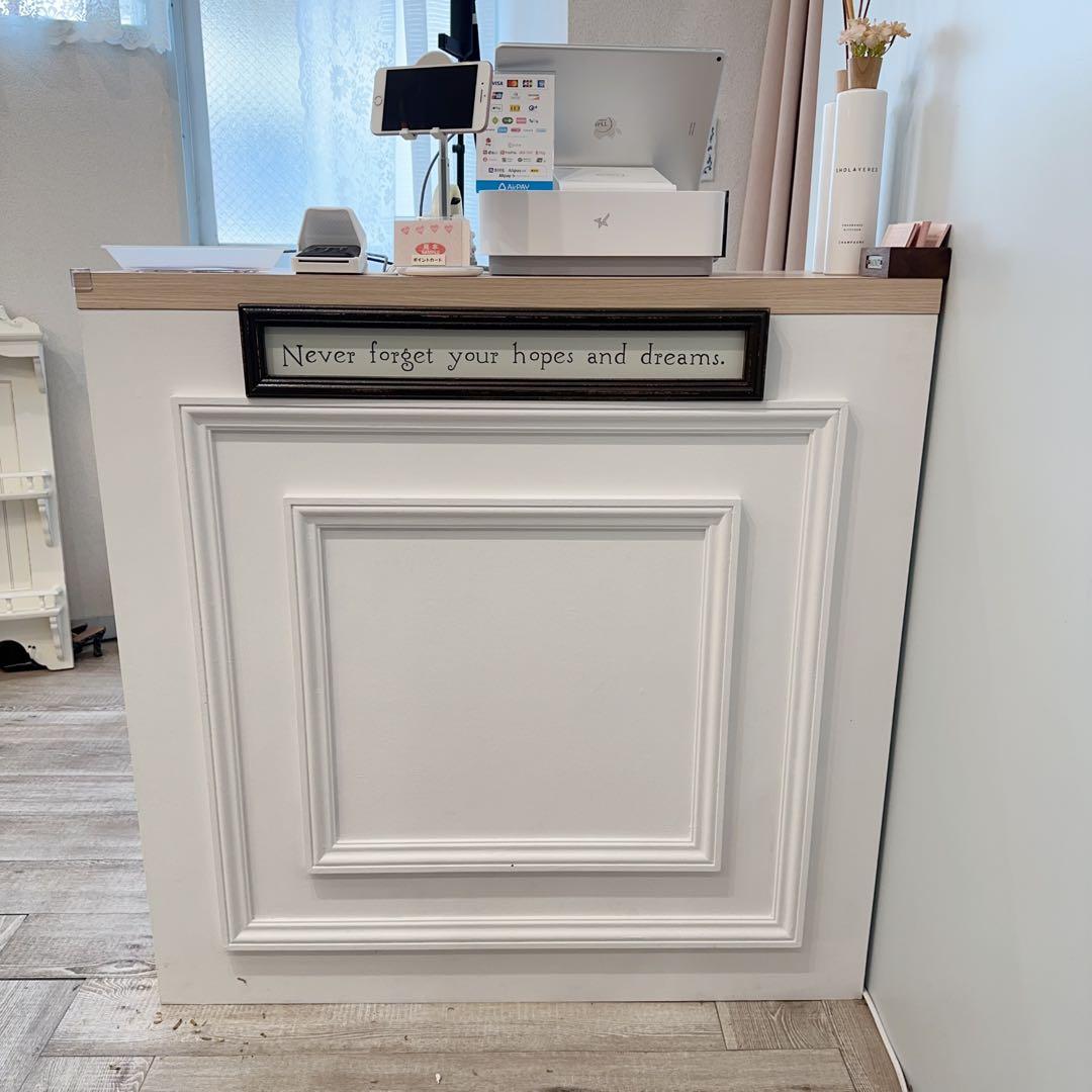 受付カウンター 幅100cm ホワイト 白レジカウンター アンティーク 楽天市場】【レジ用凹みシェルフ付】ホワイトシャビー☆レジカウンター