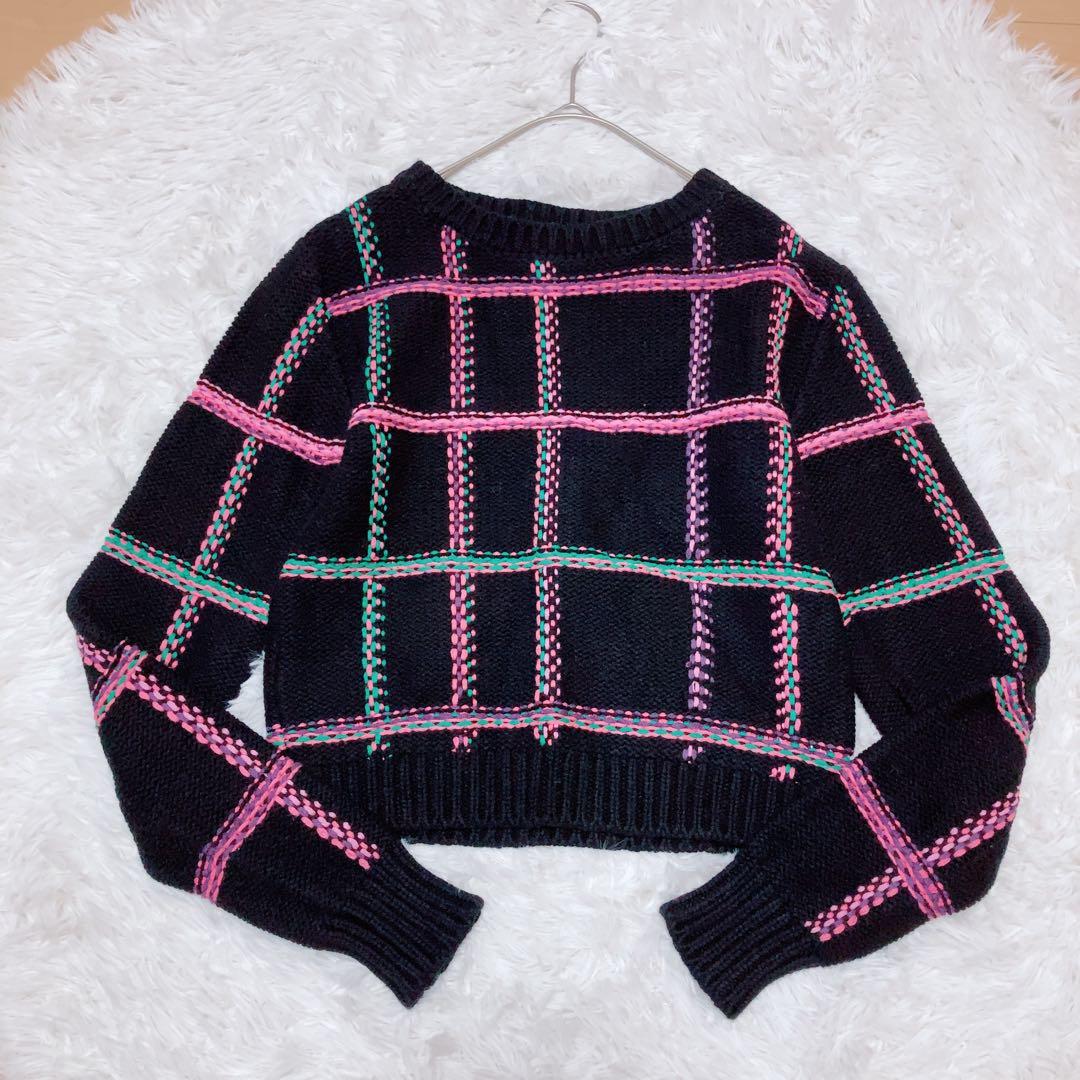 ♡*♡様 人気完売⭕️シェリエsheller ステッチチェックウールニット