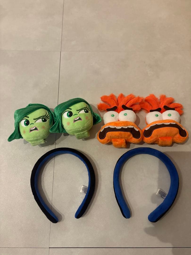 インサイドヘッド　カチューシャ　香港ディズニー カスタムカチューシャ