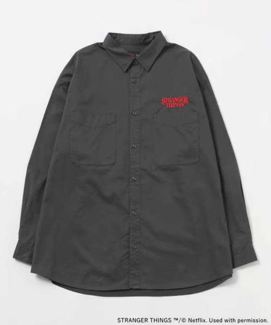 ニコアンド　ストレンジャーシングス　コラボグラフィックシャツ　Lサイズ niko and…（ニコアンド） シャツ 「STRANGER THINGS」コラボ