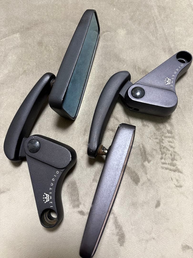 カムストック ステルスミラー バイクミラー ブラック