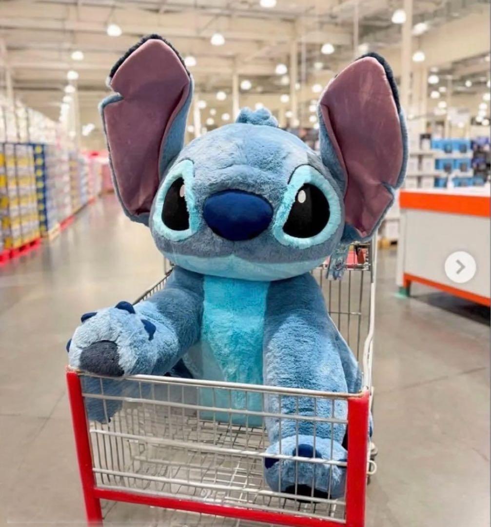 【新品未使用】スティッチ ぬいぐるみ 特大100cm ディズニー　コストコ 大きなスティッチのぬいぐるみ 約80cm | Costco Japan
