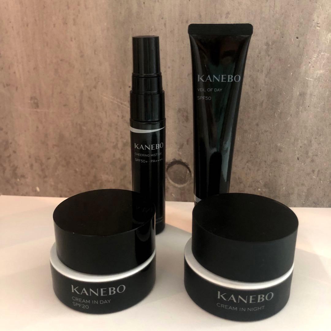 カネボウ基礎化粧品クリームインデイ＆ナイト&美容液&日焼け止めミストセット