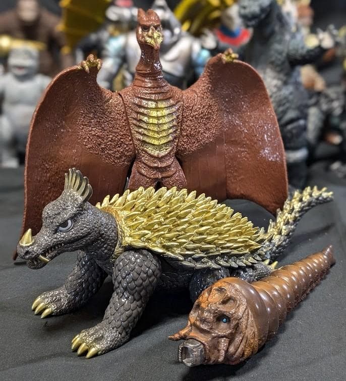 昭和ゴジラ東宝チャンピオンまつり（バンダイ）ソフビコンプリート19体