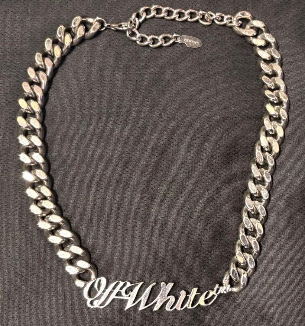OFF-WHITE ロゴチェーンネックレス