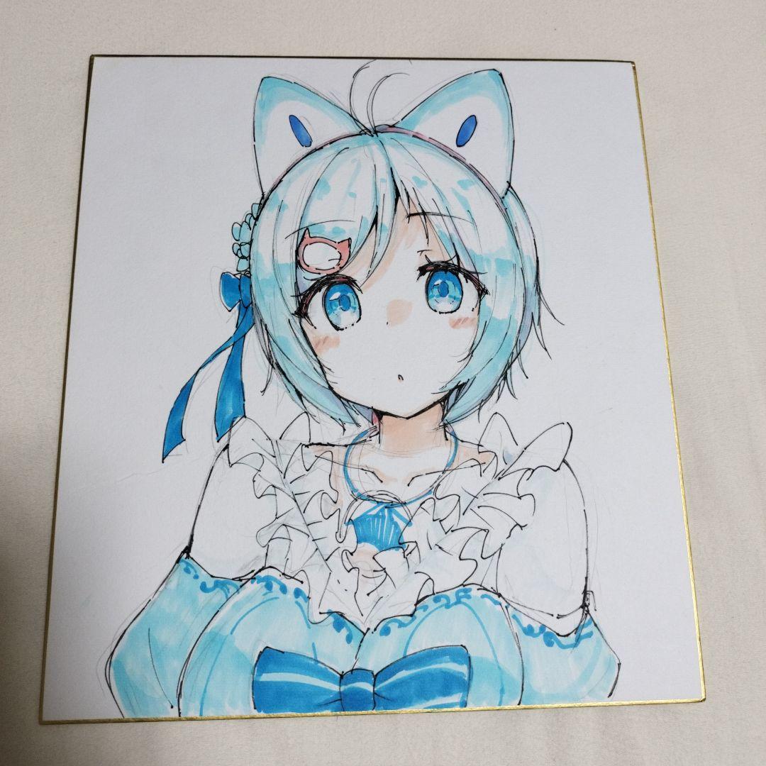 ④ Vtuber 電脳少女シロ色紙