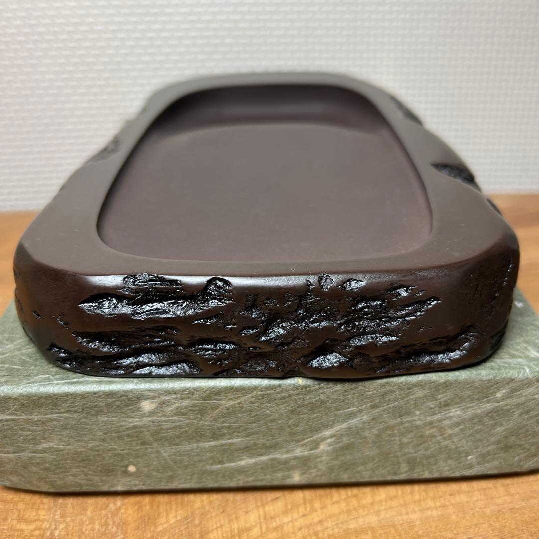 ⭕️赤間硯 野面硯 日本工芸会正会員 下井唯石 新品美品 女性好みの