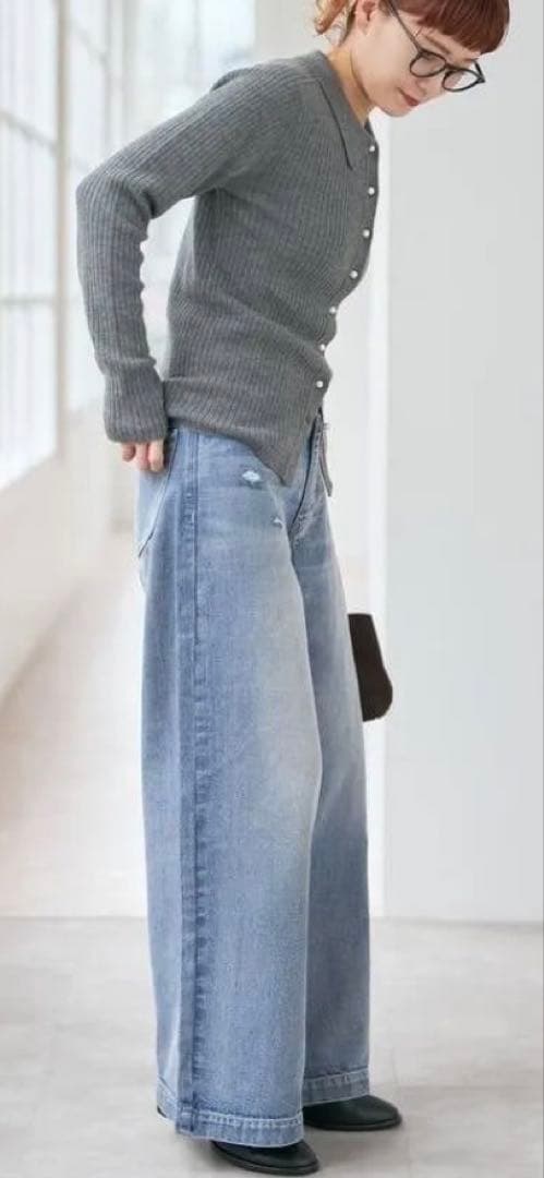 パンツ Spick and Span 5 1/2 BAGGY DENIM