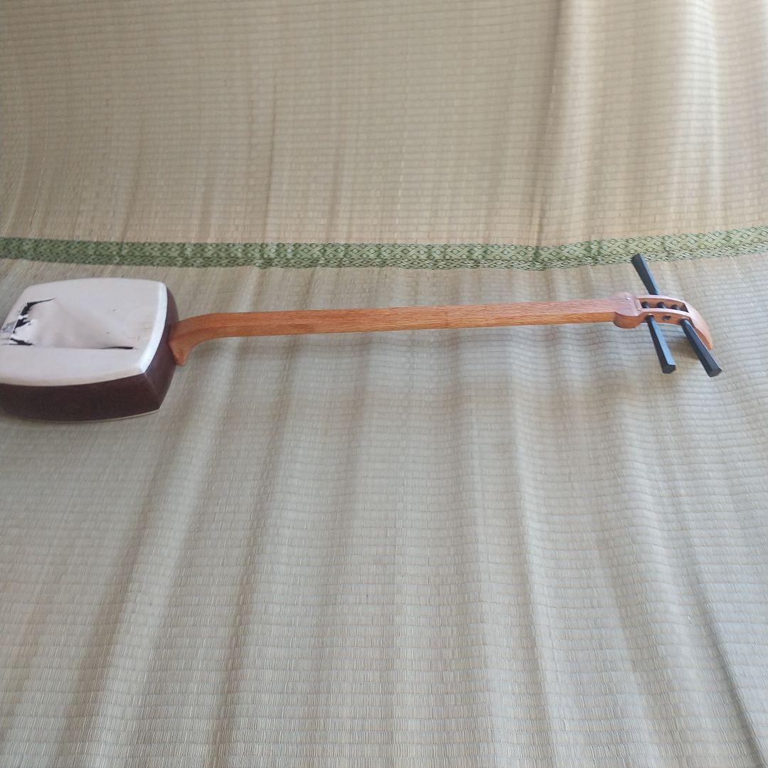 三味線本体 木製 茶色