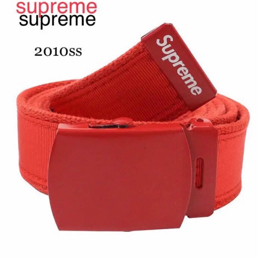Supreme 2010SS Web Belt Red 赤 ベルト ガチャベルト - メルカリ