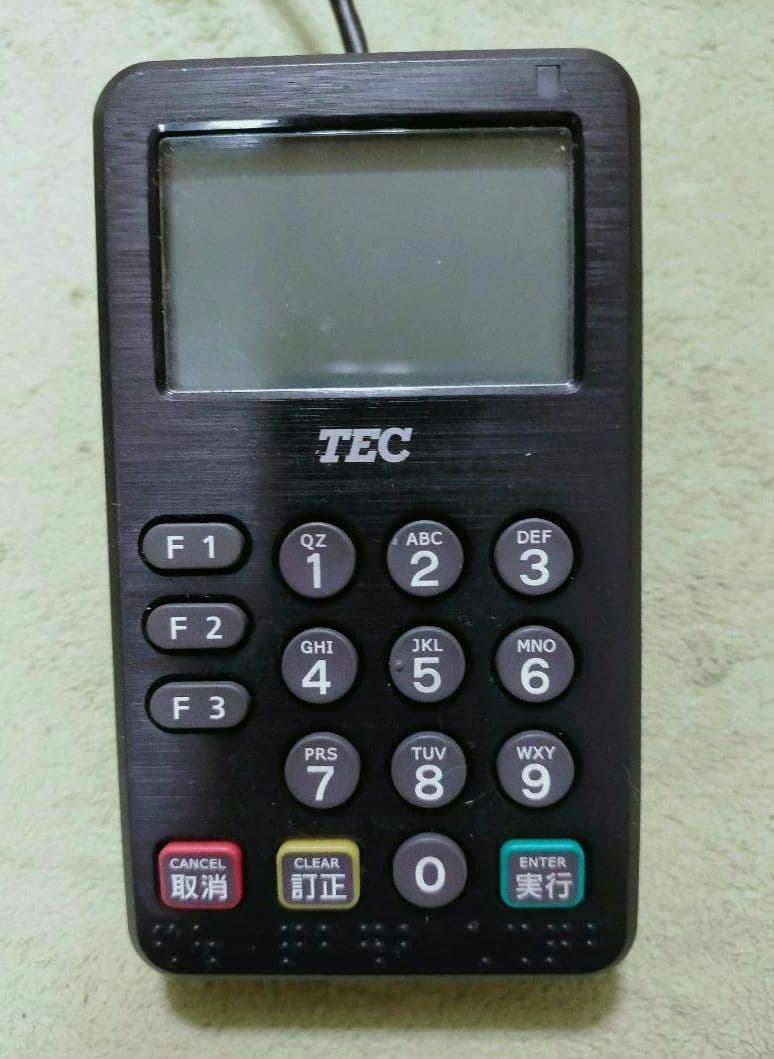 テックレジスター TEC PINPAD PADCT−5100−A110ーR - メルカリ