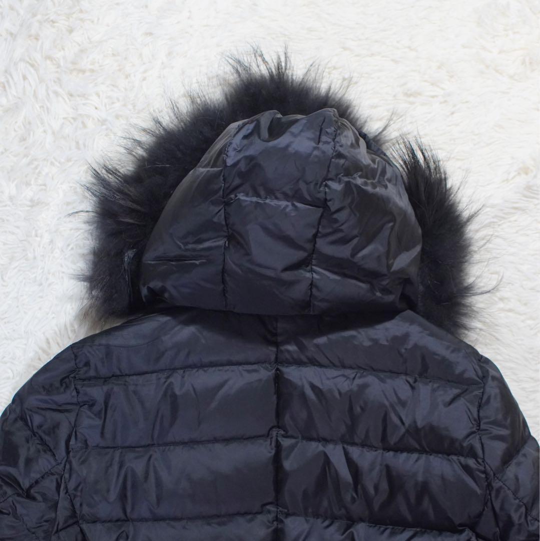 手洗い◎《23区》ダウンコート(42)黒 大きいサイズ Aライン オンワード