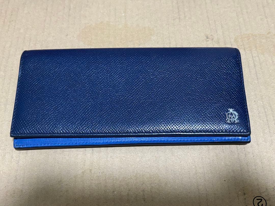 サ*ー様 ダンヒル　美品ネイビー レザー 長財布 サ*ー様 ダンヒル 美品ネイビー レザー 長財布 dunhill（ダンヒル） 長
