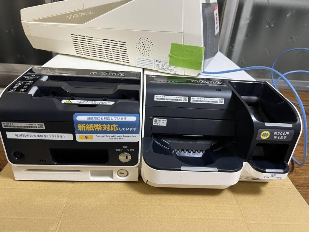 TEC POSレジ QT-100 ShopWork7G+VT-330 新紙幣対応 - メルカリ