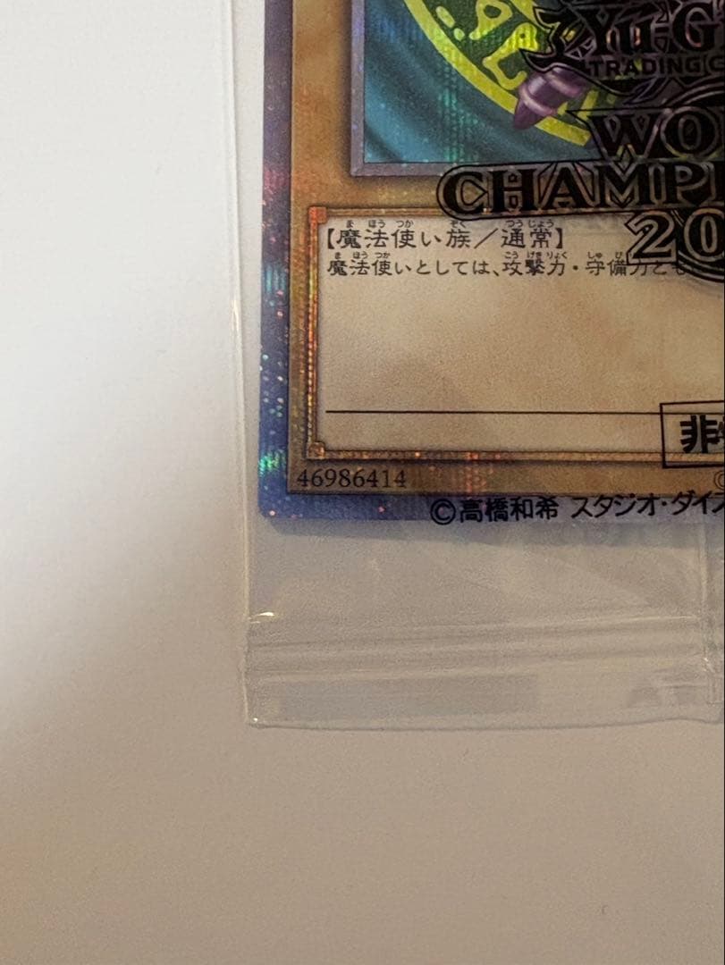 遊戯王 wcs2018 青眼の白龍 ブラックマジシャン 20thシク 黒封筒付