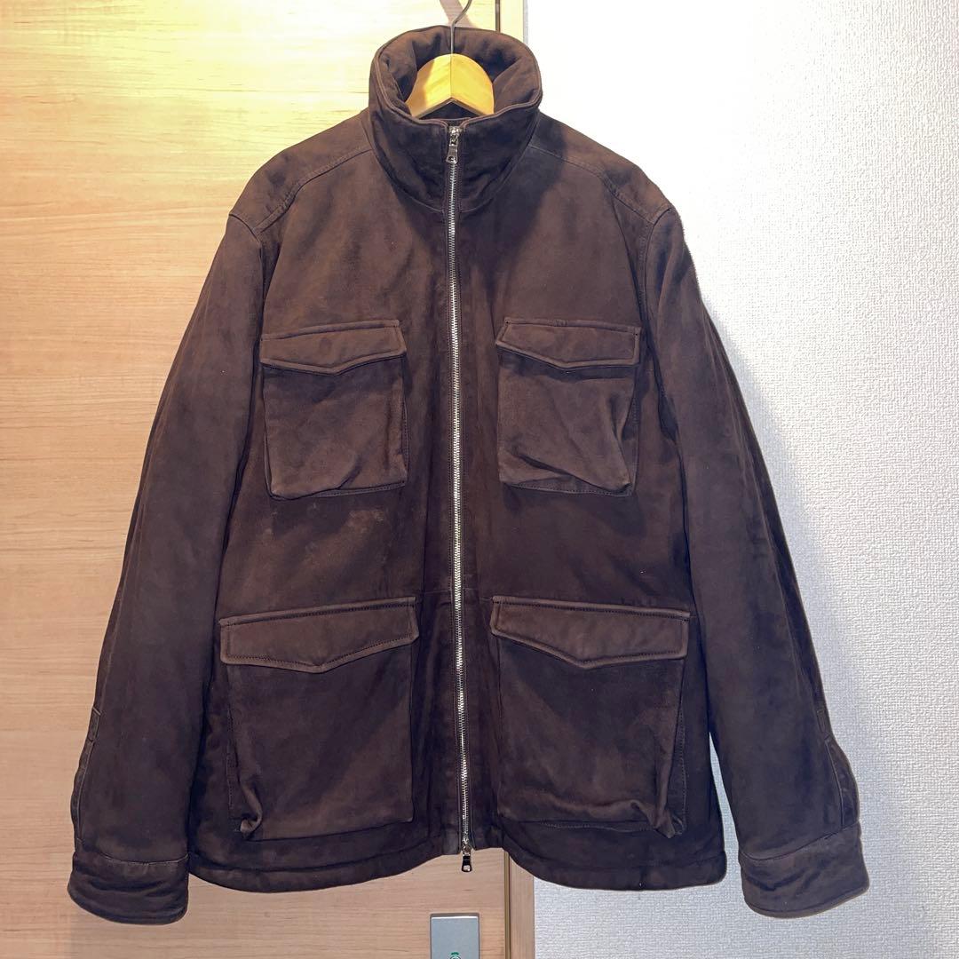 GOLLIPOLIさま専用【ブルックスフィールド】中綿レザーフィールドジャケット