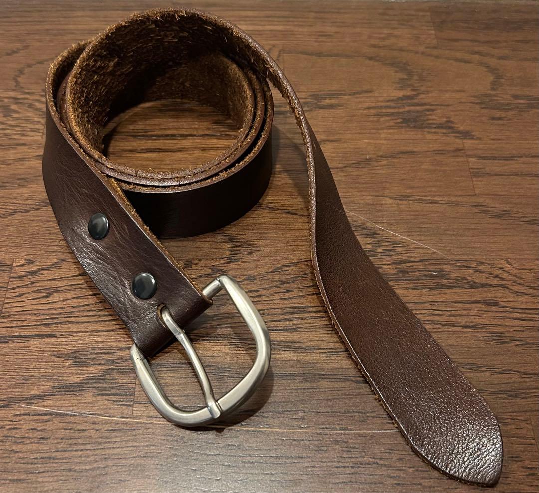 The REAL McCOY’S/ナローベルト/ブラウン/34