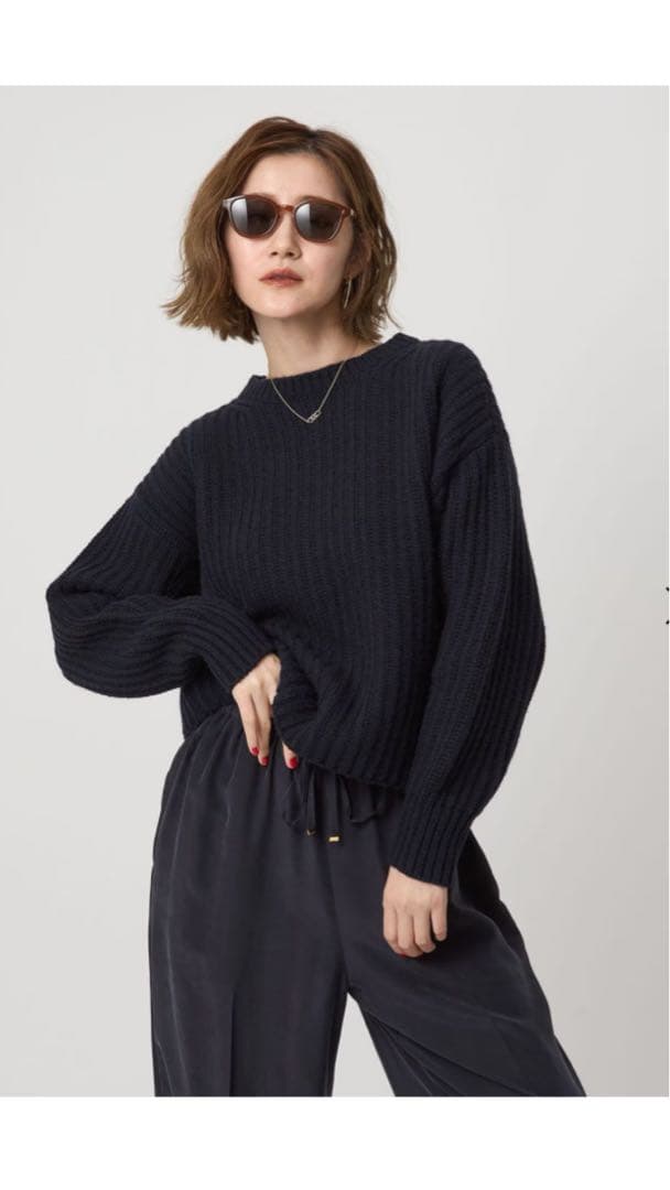 ＜conte＞アゼ クルーネックニット　ユナイテッドアローズ