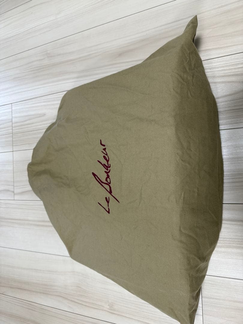 Le Bonheur ブッテーロ天ファスナーブリーフケース 茶 ル・ボナー