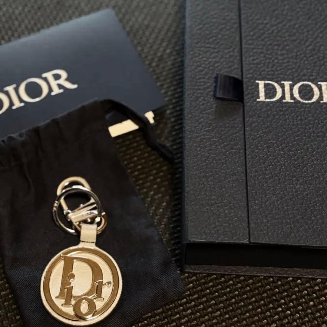 ディオール D-Touch キーホルダー　キーリング　シルバー