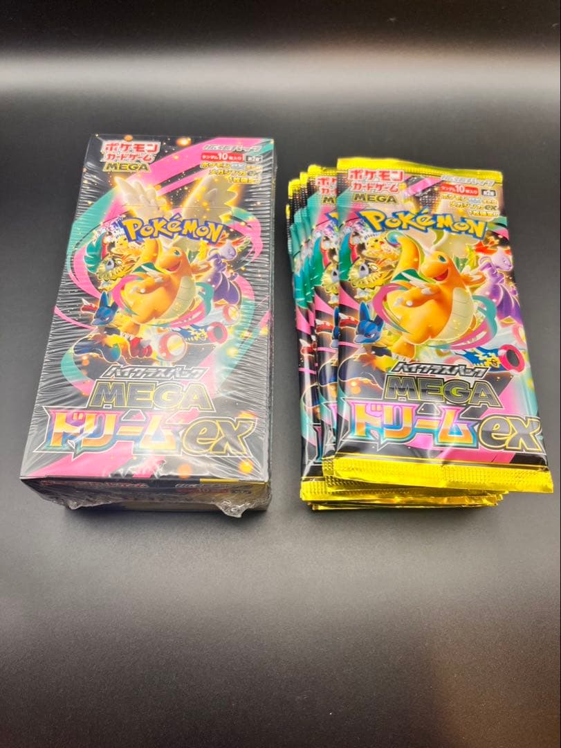 ポケモンカード MEGAドリームEX1ボックスシュリンク付き、バラ10パック