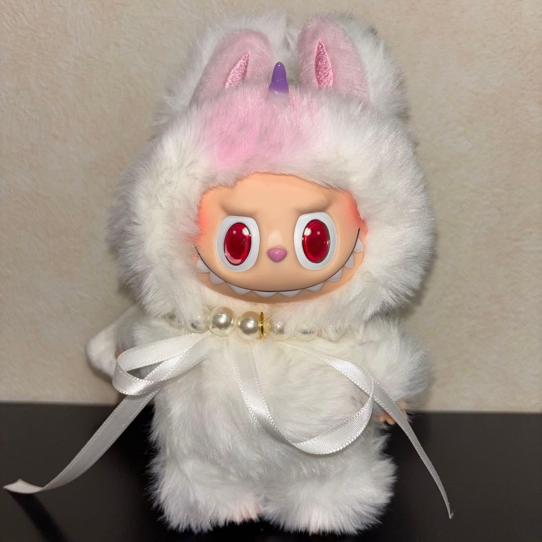 ラブブ LABUBU zimomo ジモモ ぬいぐるみ ピンク 白 - メルカリ