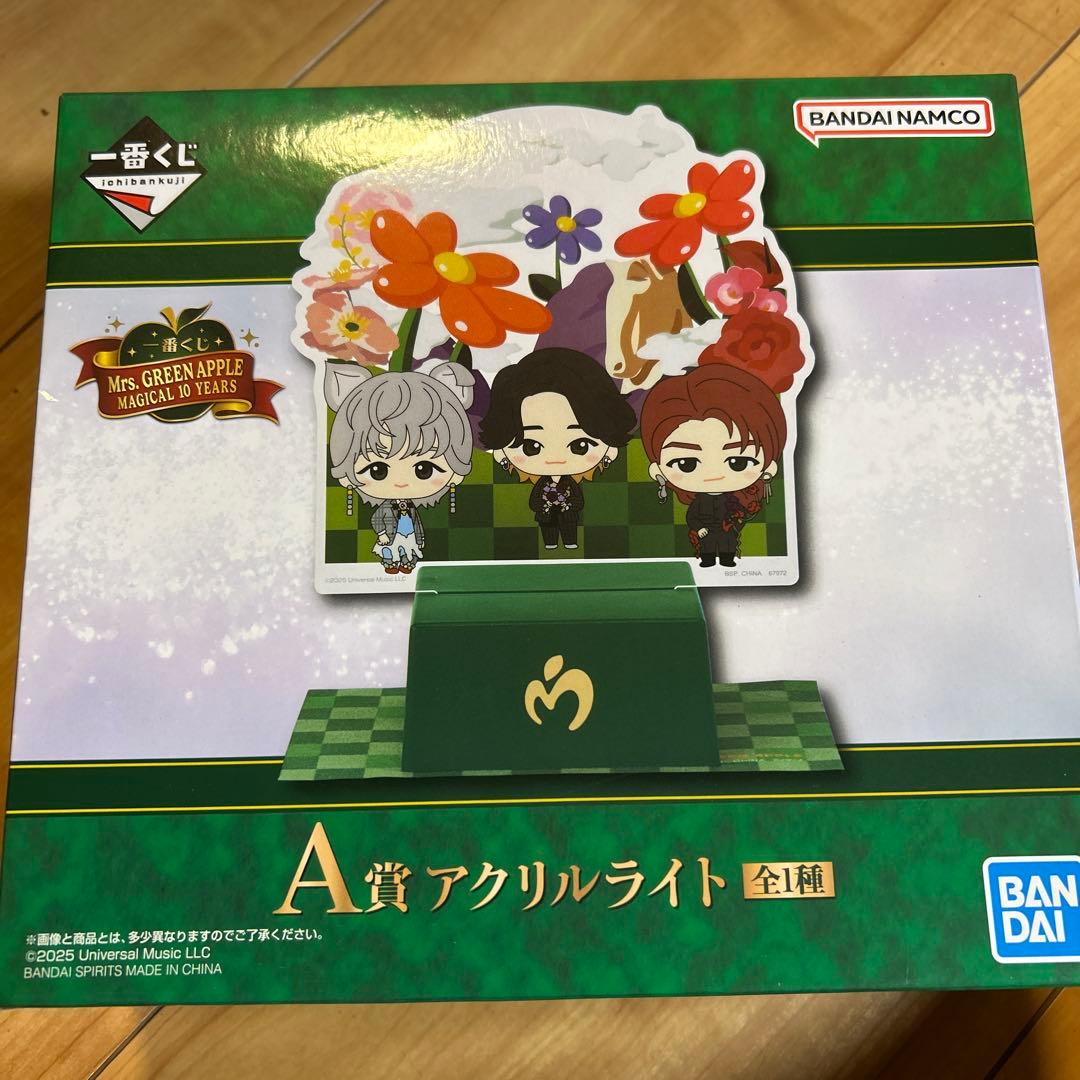 Mrs. GREEN APPLE A賞 アクリルライト 一番くじ】Mrs.GREEN APPLE A賞 アクリルライト - メルカリ