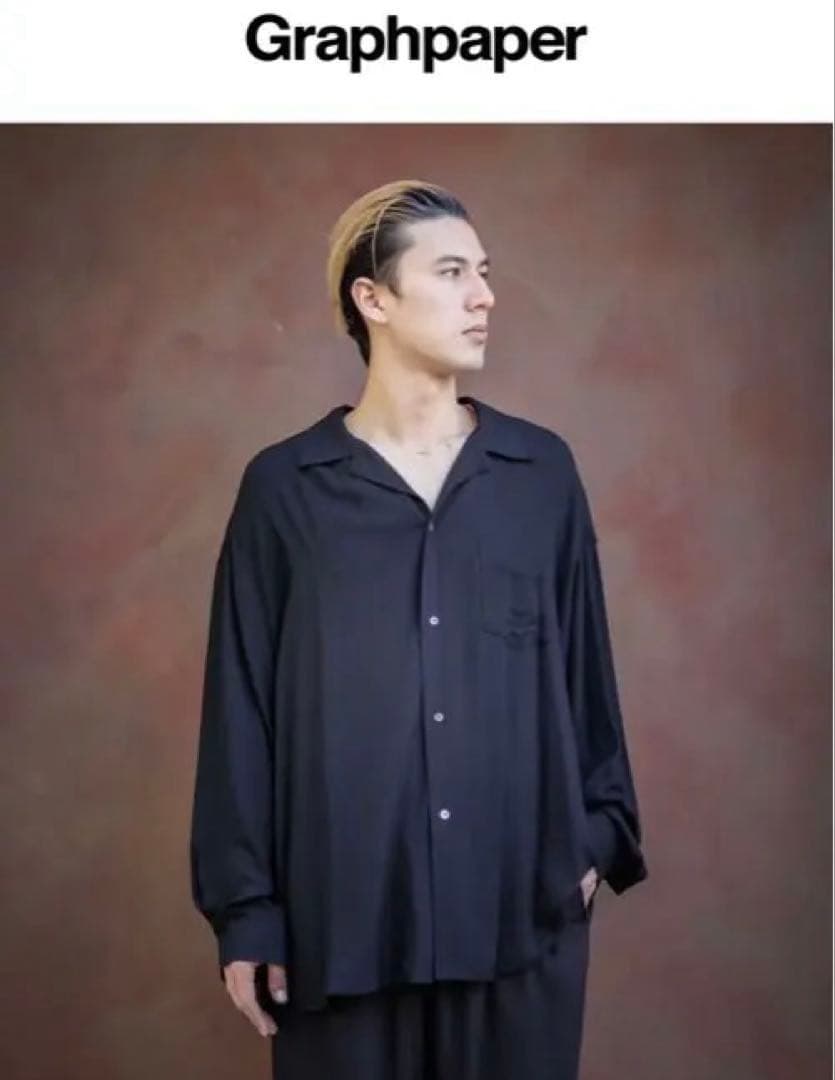 GRAPHPAPER SIDOGRAS Viscose Sleeping シャツ