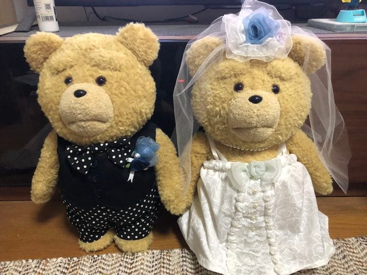 結婚式用 テッドアレンジ オーダーメイド ペアテディーベアー 結婚式を彩るウェルカムベア｜新郎新婦への結婚祝いギフト