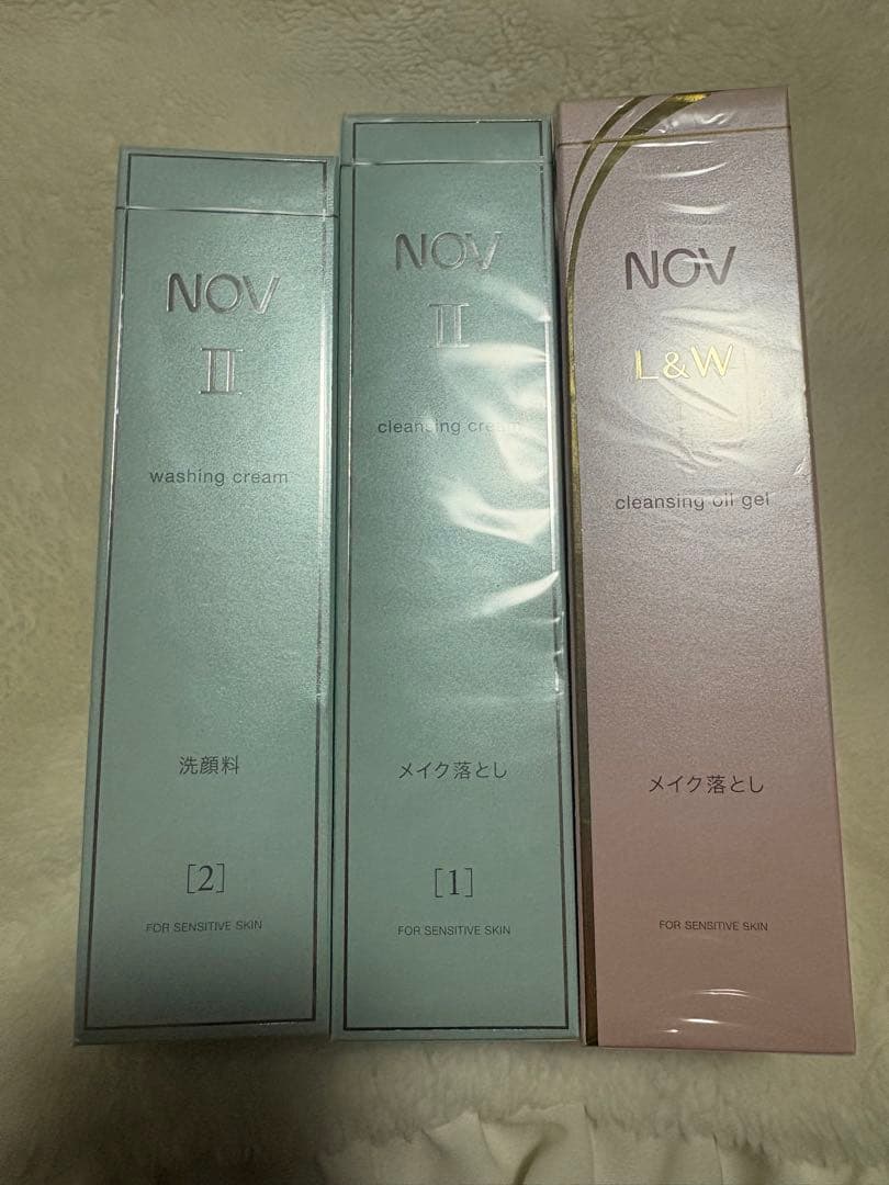 NOV洗顔クリーム.クレンジングクリーム.L&Wクレンジングジェル.3点セット