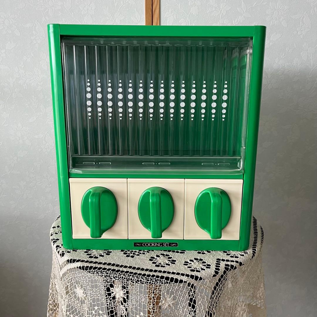 レトロポップ 調味料ラック グリーン