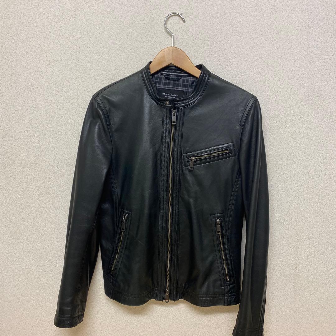 BLACK LABEL BURBERRY シングルライダースジャケット M 中古・古着通販】BURBERRY BLACK LABEL (バーバリーブラックレーベル