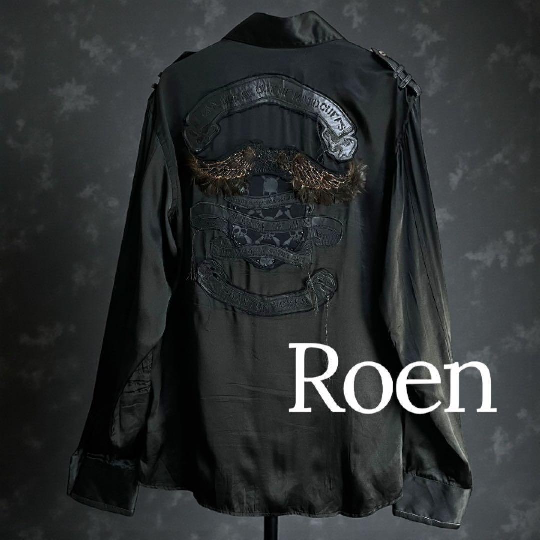 Roen ロエン シルクシャツ フェザーワッペン 羊革 hyde VAMPS Roen×HYDE（VAMPS）スペシャルコラボレーションTシャツ入荷しました