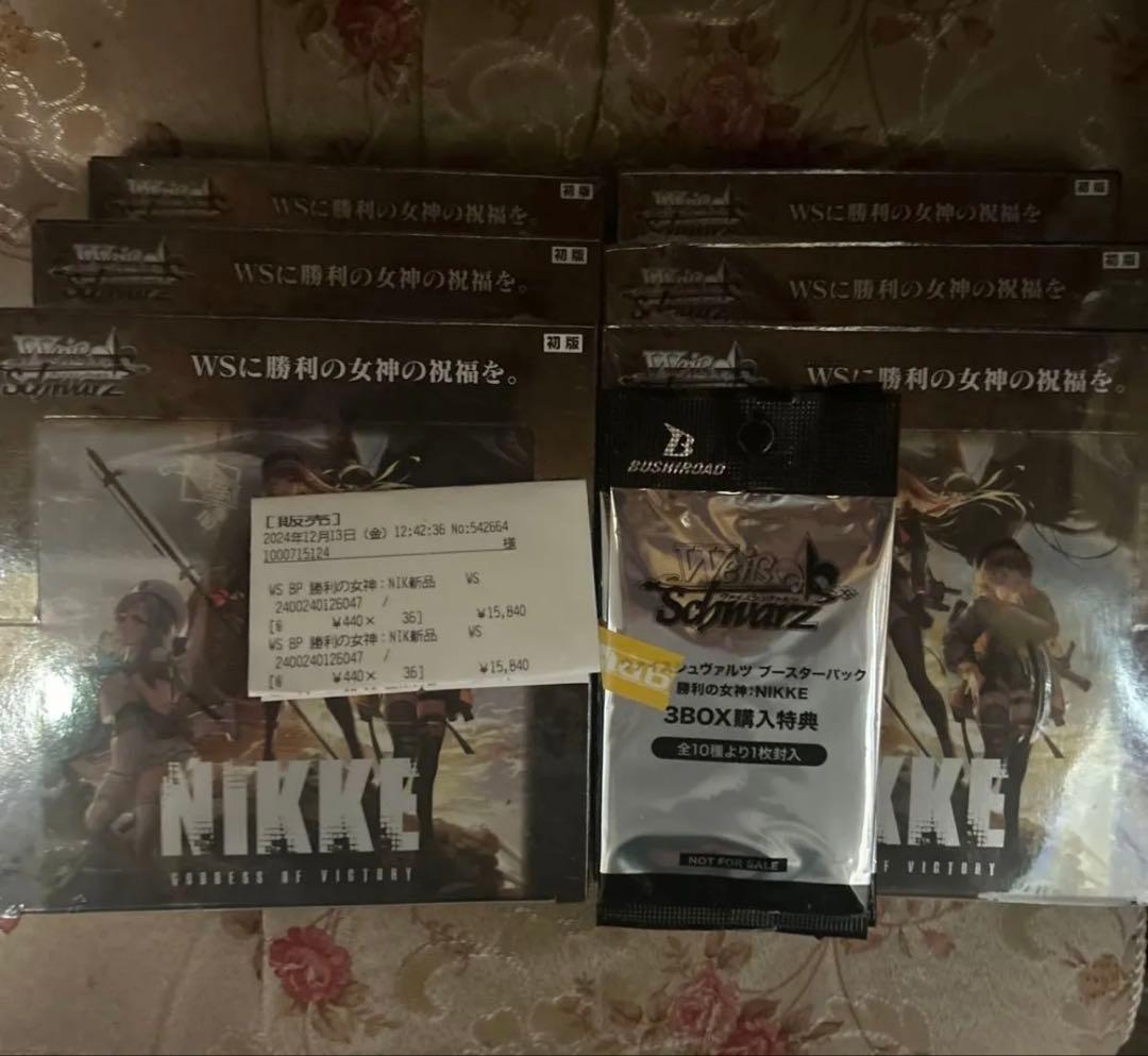 NIKKE:ヴァイスシュヴァルツ　未開封シュリンク付き6BOX 特典2パック付き 勝利の女神：NIKKE ｜ ヴァイスシュヴァルツ｜Weiβ Schwarz