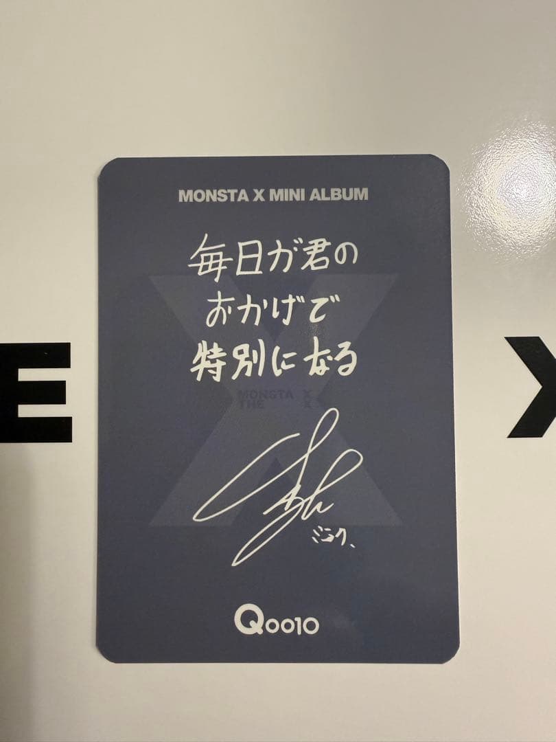 Qoo10 MONSTA X ミニアルバム特典カード ミニョク 紙吹雪つき - メルカリ