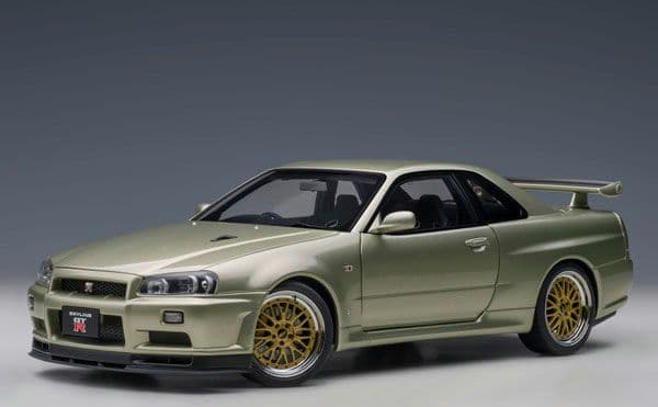 オートアート 1/18『スカイラインGT−R（R34）BBSホイール』 AUTOart 1/18 Scale Nissan Skyline GT-R (R34) V-Spec II Nürburgring