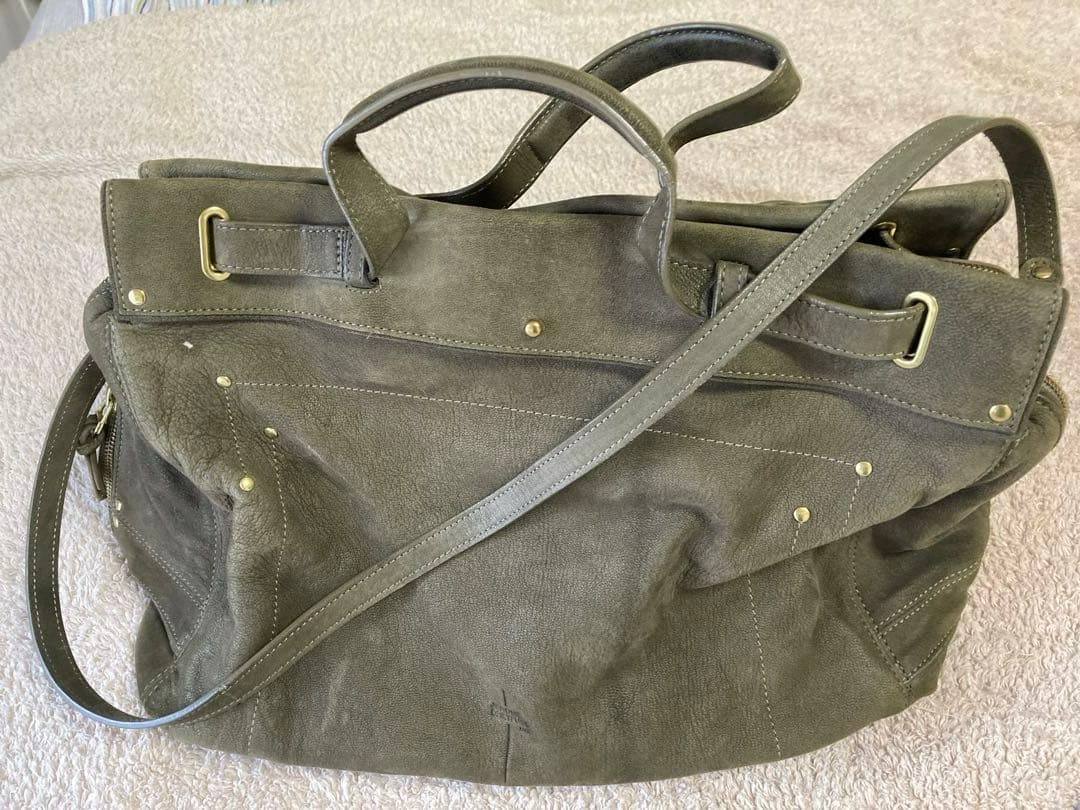 Jerome Dreyfuss 本革ヌバックカーキバック