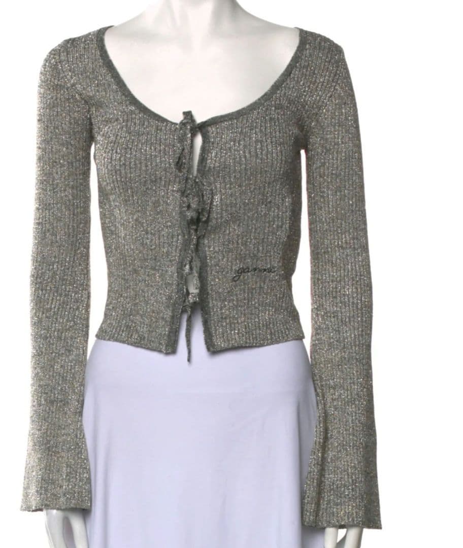 新品✨Ganniラメニットカーディガン