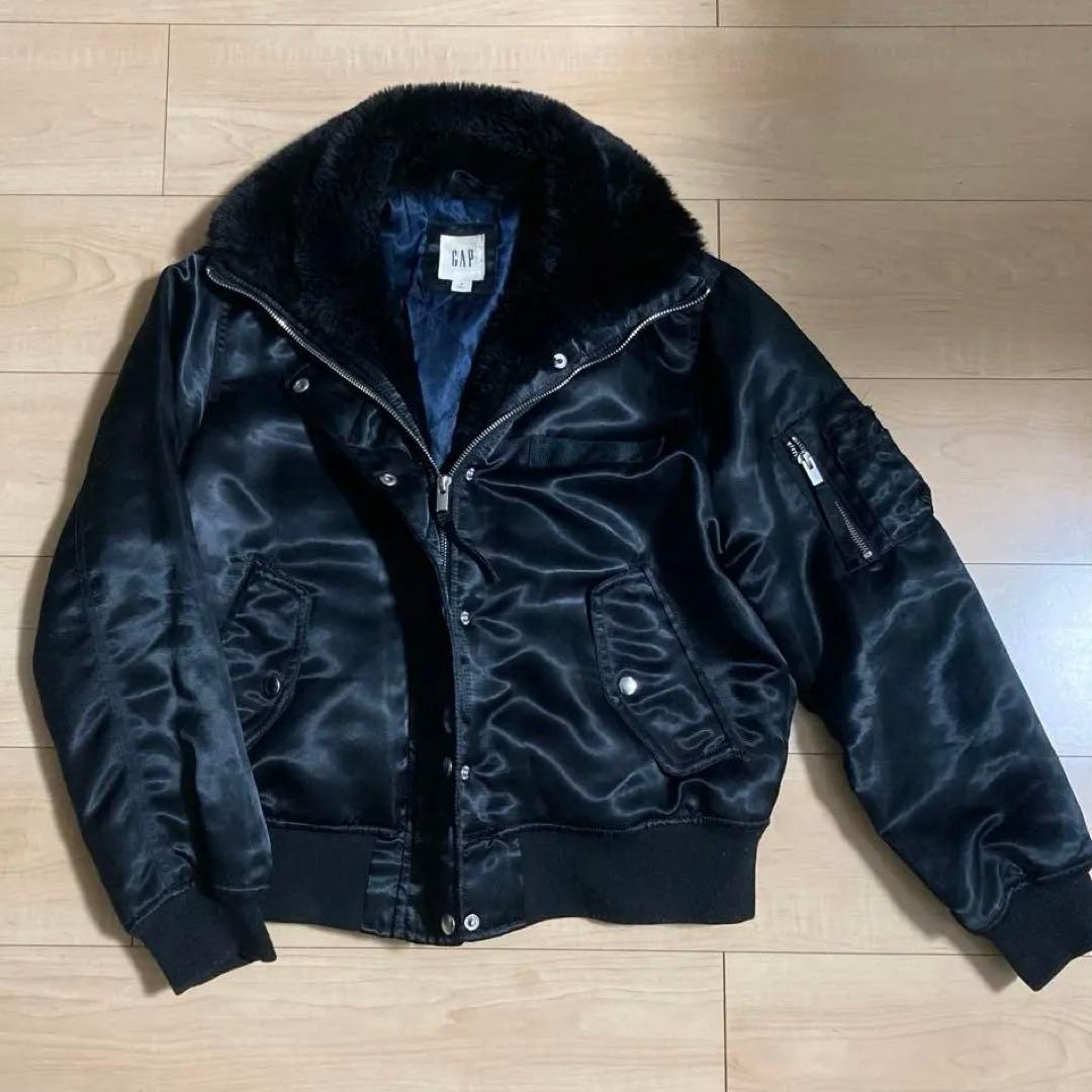 希少 Sサイズ old gap 00s 90s ファー 短丈 軍服 ミリタリー