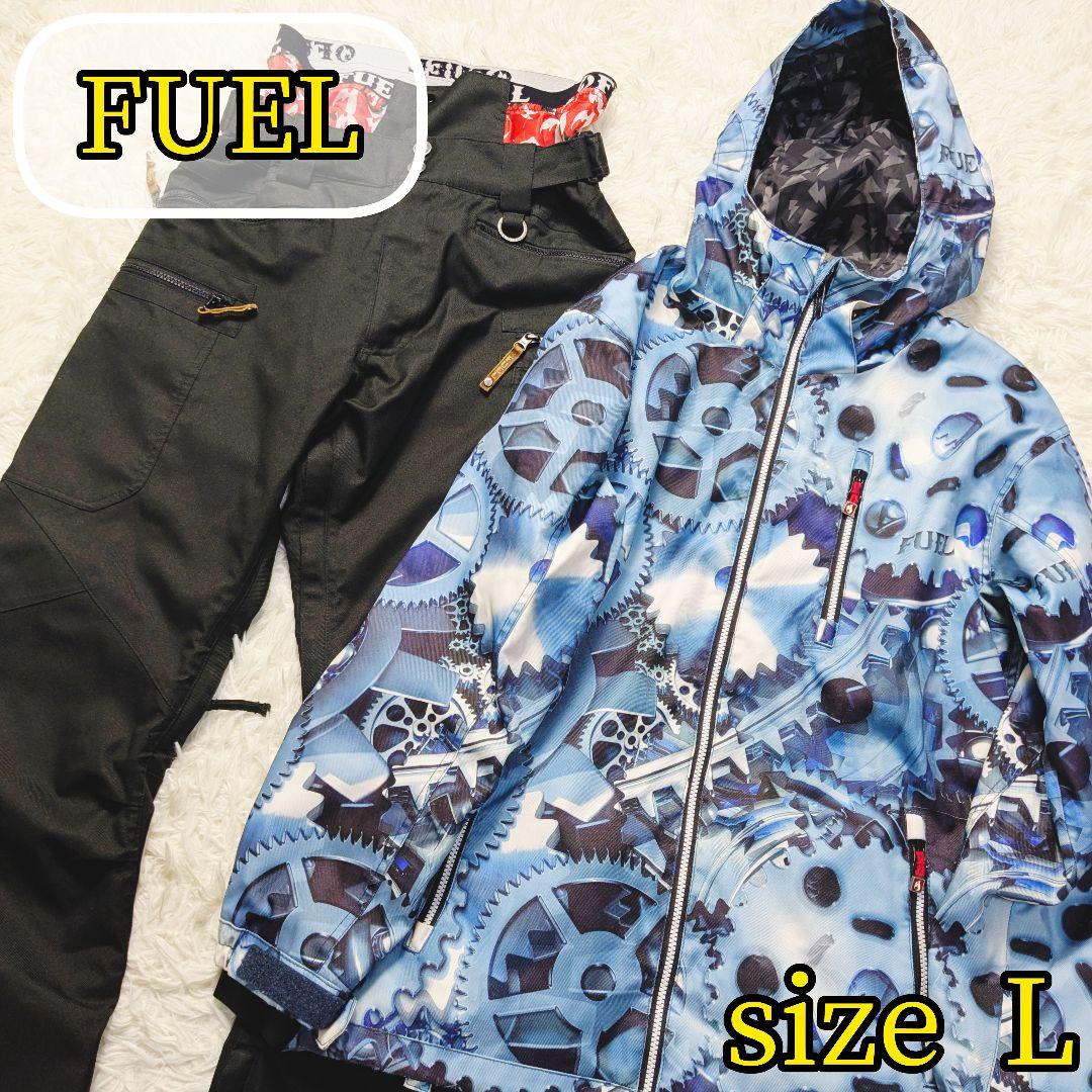 【人気✨FUEL✨L】スノー スノボ ウェア セットアップ 上下 総柄