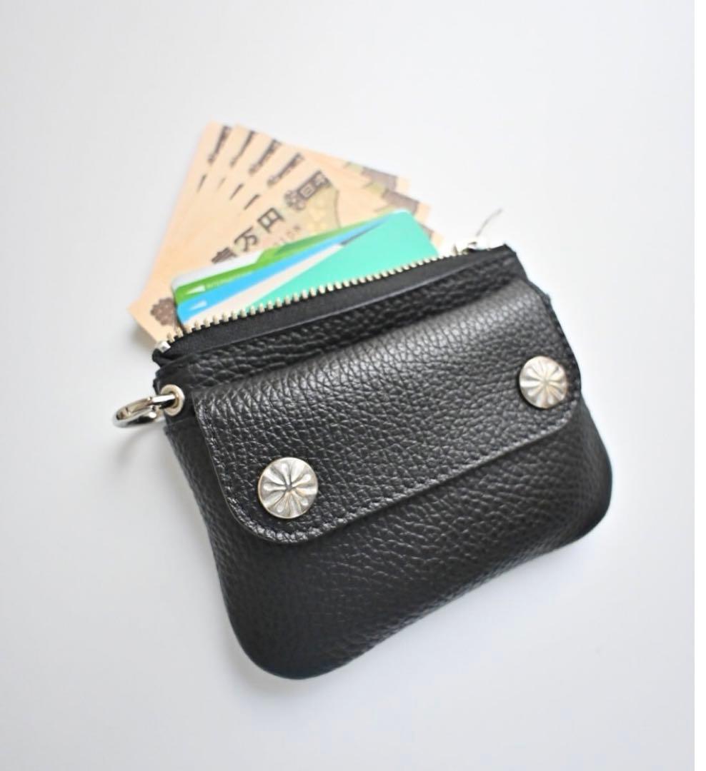 ⁡《Zipper Compact Wallet》⁡ BLACK 財布