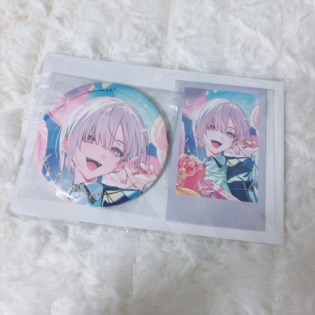 にじさんじ 城瀬いすみ 誕生日グッズ 2025 箔押し缶バッジ＆チェキ風