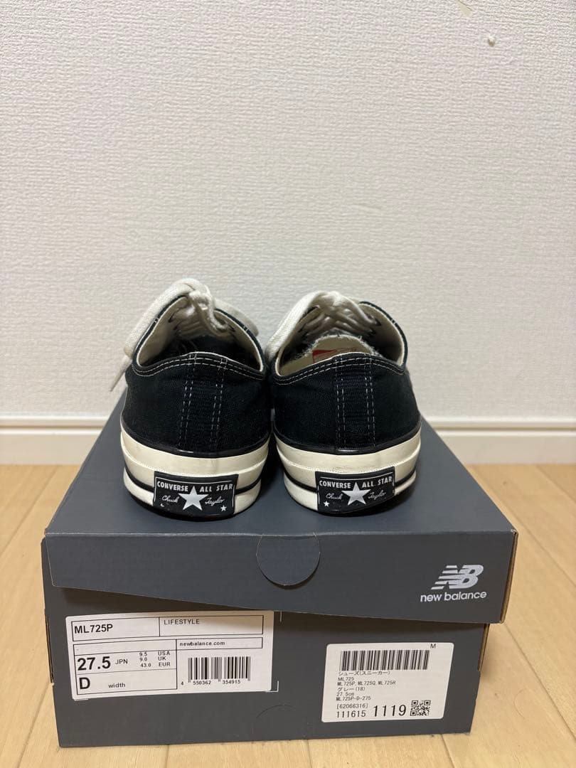 コンバース CT70 チャックテイラー ブラック 27.5cm US9