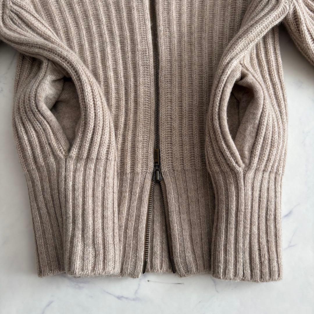 フォクシー カシミア100％ ジップアップカーディガン ボーイズクール