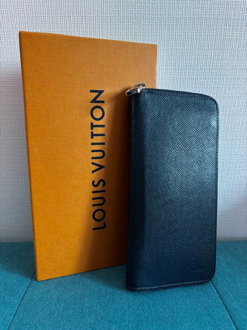 ルイヴィトン タイガ ヴェルティカル 長財布 オセアン ジッピー　M32837