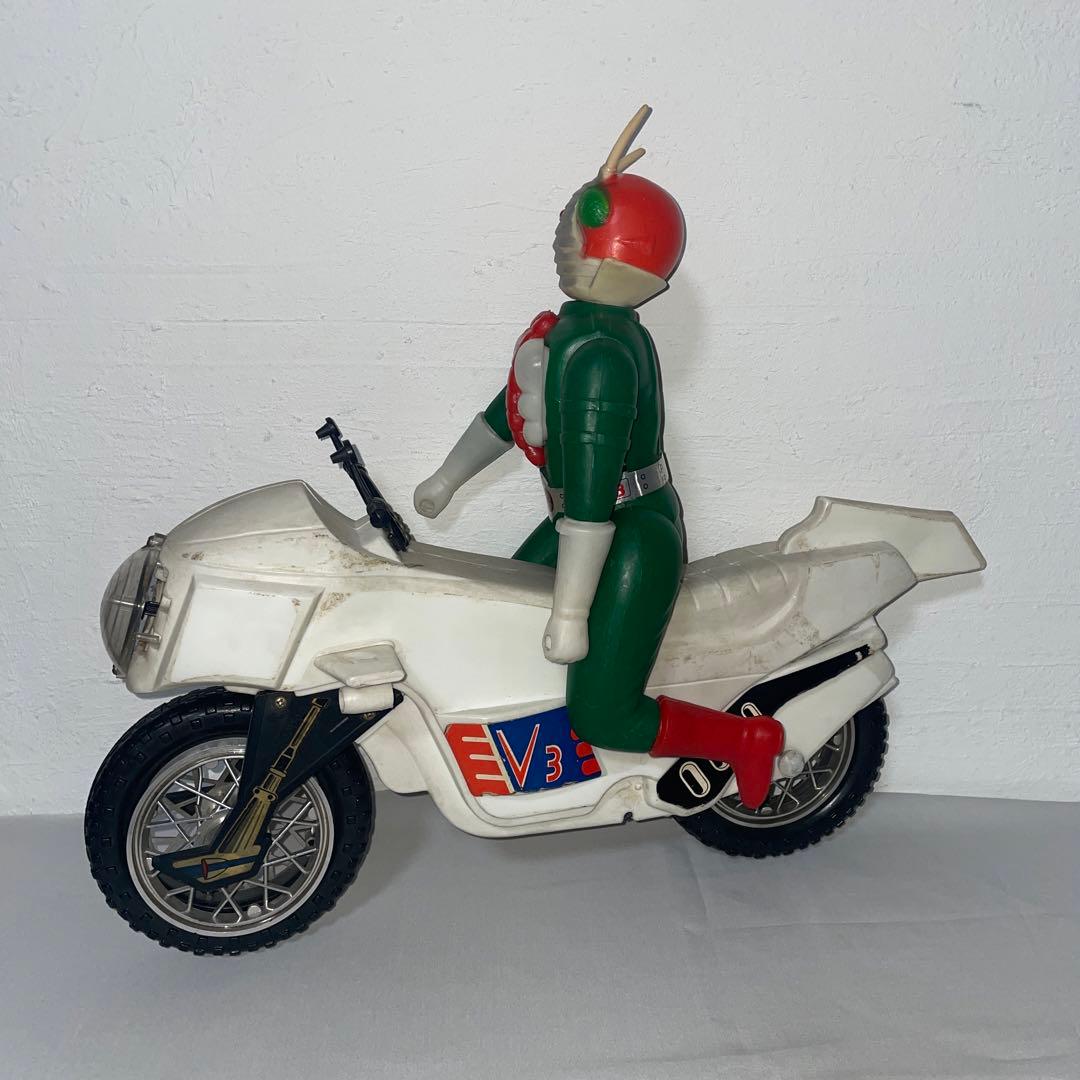 仮面ライダーV3 ハリケーン号　石森章太郎　大型ポリ製　ソフビ