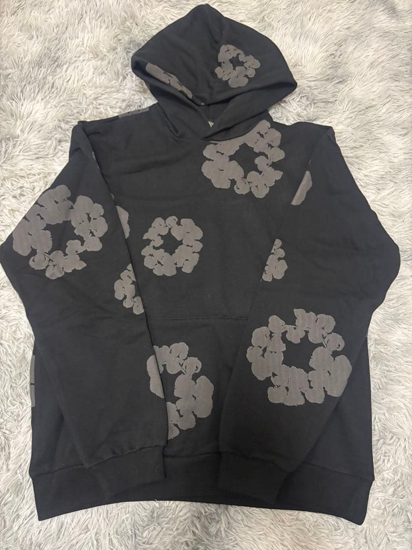 denim tears ブラック パーカー